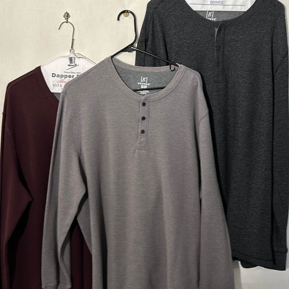 Set of 3 long sleeve pullovers